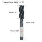 M12 X 1 75 Spiral Flute Tap Metric Machine Thread Tap Hss Nitriding Coated