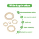 100 Pcs Unfinished Natural Wooden Rings For Crafts  Wood Diy     
