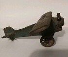 Antique Vintage Cast Iron Arcade Plane Toy Original Blue Paint Ux 166 Hubley