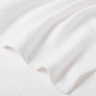 Threshold Throw Bed Blanket Oversized Cotton 92x90 Lightweight White Full queen