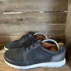 Mens Ecco Casual Black Leather Comfort Shoes Sneakers Size Eur 42 Us 8-8 5 M Guc