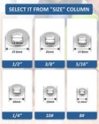5 16  304 Stainless Steel Flat Washers 11 16  Outside Diameter 100 Pack
