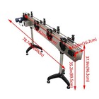 73 62x5 9   Chain Plate Conveyor For Assembly Line For Labeling capping Machine