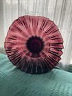 9  Beacon Glass Company  art Deco  Amethyst Purple Crimped Vase Antique