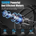 26 ebike Commuter Bike 48v 10ah 25mph 1500w Peak Ebike For Adults Electric Bike