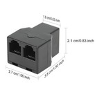 Rj12 6p6c 1 Female To 2 Female Telephone Line Splitters Telephone Landline Cable