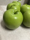 Artificial Green Apples - Faux Fruit- Decorative Realistic Fruit Bowl Filler