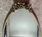 Vintage Skybuilt Vanity Mirrored Tray Oval Filigree Perfume Dresser 17 X 10   