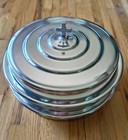 Vintage Artistic Churchware 2 Stack Communion Tray Set Lid Cup Inserts Usa