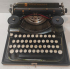 Antique Underwood Standard Four Bank Keyboard Green Wood Grain Finish Typewriter