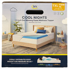 Serta 3  Cool Nights Gel Memory Foam Mattress Topper With Washable Cover  Twinxl