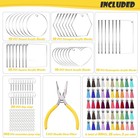 251pcs Blank Keychains For Vinyl  Acrylic Blanks Bulk With 5 Shapes Clear 