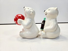 Vtg Coca Cola Polar Bear Salt And Pepper Shakers