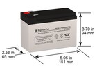 Apc Rbc107 Pack Of 4 Replacement Batteries 12v 9ah Rechargeable Sealed Lead Acid