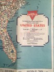 Vintage 1934 Conoco Oil Graphics United States Road Map Brochure Travel