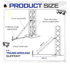 Truss Ground Support Balance System Fit F34 Metal Heavy Duty For 2  Trussing