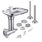 11-piece Stainless Steel Meat Grinder   Sausage Stuffer Attachment For Mixers