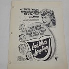 Look Who s Laughing Exhibitor Sheet Lucille Ball Edgar Bergen Charlie Mccarthy 