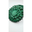 Vintage Art Deco Malachite Greenglass Trinket Box Curt Schlevogt Glass Sunflower