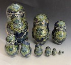 Vtg Signed Fairy Tale 1996 Russian Matryoshka 10 Pc  Nesting Dolls Sergiev Posad