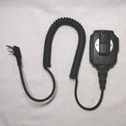 Retevis Walkie Talkie Speaker Mic  Ip54 Waterproof 2 Pin Shoulder Black 