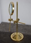 Antique Vintage Brass Magnifying Glass With Adjustable Stand     Solid Brass Desk