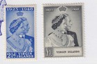 Virgin Islands   90-91 Silver Wedding Mint Hinged