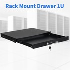19   Rack Mount 1u Locke  Drawer Audio Dj Server Rack Storage Cabinet With Keys