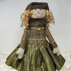 Rare Hand Crafted Woof   Poof 2013 Fall Doll Decor 29  H