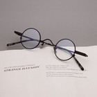 Retro Small Round Eyeglasses Frame Black Vintage Japanese Glasses Spectacles