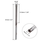 1 8  Hand Reamers H8 Accuracy Alloy Tool Steel 6 Flutes Straight Shank Milling
