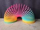 Jumbo Magic Rainbow Spring Toy Colorful Plastic Slinky Coil Stretchy Xl 