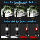 1200000lms Zoom Led Flashlight Rechargeable Tactical Super Bright Xhp90 cob Lamp