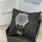 New   day Date    Citizen Eco-drive Garrison Camouflage Nylon Men s Watch Bm8188-01e