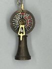Vintage Nautical Ship Engine Room Mini Telegraph Brass Keychain Pre-owned Cool