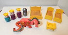 Vintage Fisher Price Play Family Castle Playset King Little People 9 Pieces