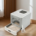 Extra Large Stainless Steel Enclosed Cat Litter Box With Lid Metal Litter Boxs