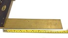 Vintage Craftsman Professional Brass Wood Try Square 10   00390 Usa
