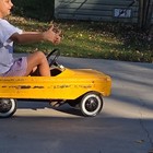 Garton Vintage Yellow Pinto Pedal Car Go-kart Style Kids Ride-on  Age 4-7