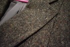 Vintage 1970s Men s Brown Tweed Norfolk Safari Jacket Sport Coat  - 38r