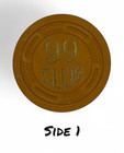 99 Club Card Room Tulare California Vintage Casino Chip
