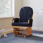 Lullaby Wood Base Glider Rocker - Baby Feeding And Rocking Chair For Nursery