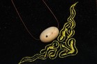 Rare Ancient Yellow Banded Agate Stone Bead In Perfect Condition 2500 - 2250 Bce
