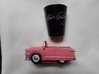 New Elvis Presley Signature Shotglass In Pink Cadillac Holder