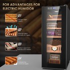 35l Electric Humidor Cigar Cooler 250 Capacity Spanish Cedar Storage Shelf