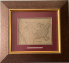 United States Genuine And Freamed T  G  Bradford s Geographical Atlas - 1835