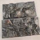 Vintage Toy Soldier Lead Mold Lot Of 2 Molds Six Soldiers Rare Wwi