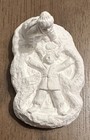 Vtg Children Making Snow Angels Ready To Paint Christmas Village Figure Figurine