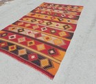 7x12 Antique Rug American Vintage Rug Natural Handmade Wool Rug Large Oushak Rug