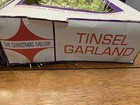 Lot Of 2 - Vintage Christmas Tinsel Garland Silver   Green18ft  Retro Decor